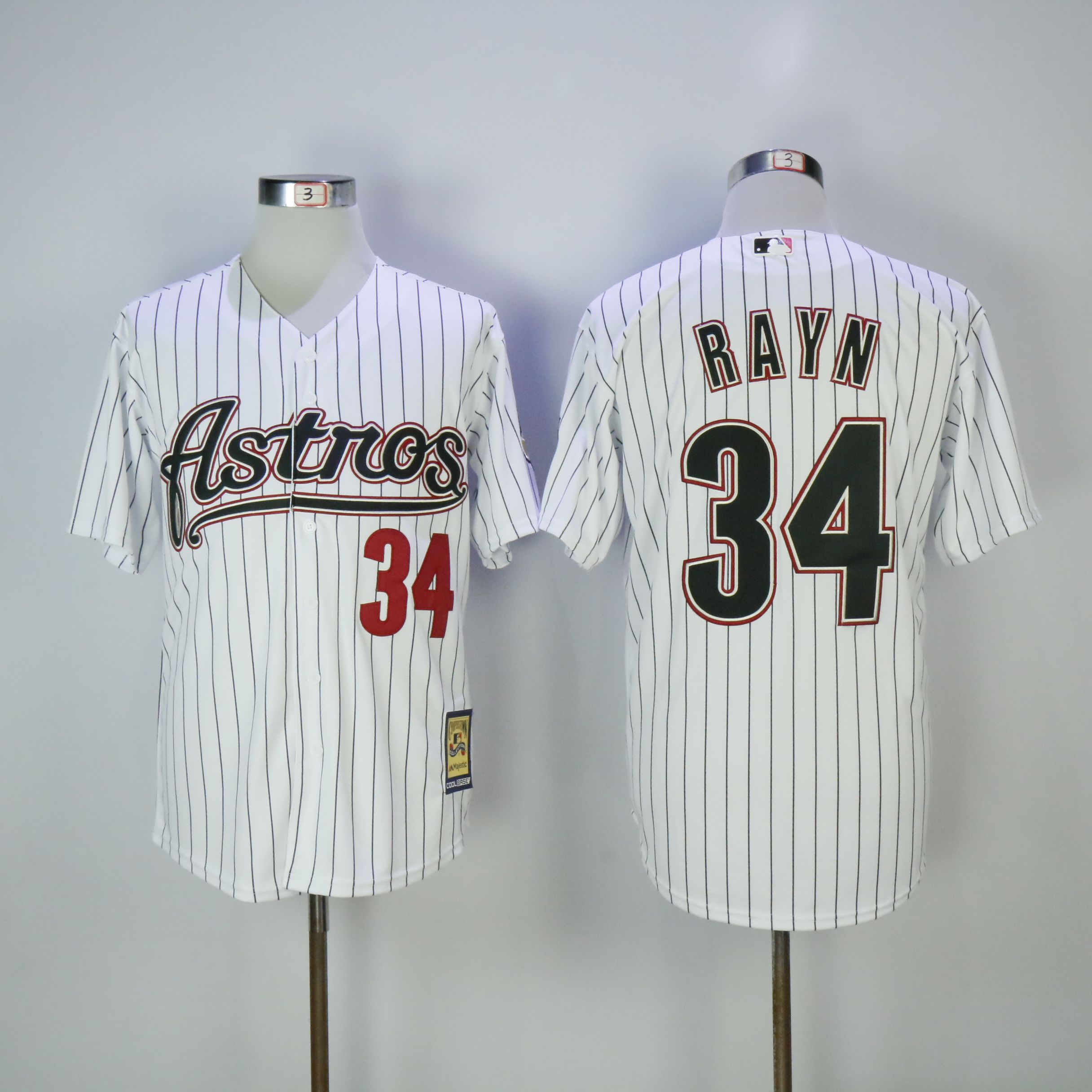 Men Houston Astros 34 Ryan White Stripe MLB Jerseys